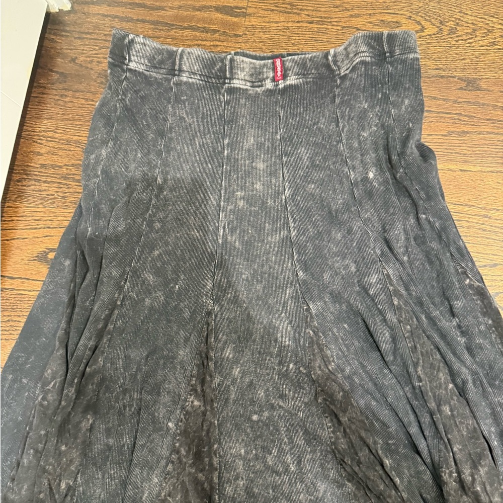 Hard Tail Black  knee length A-Line Skirt